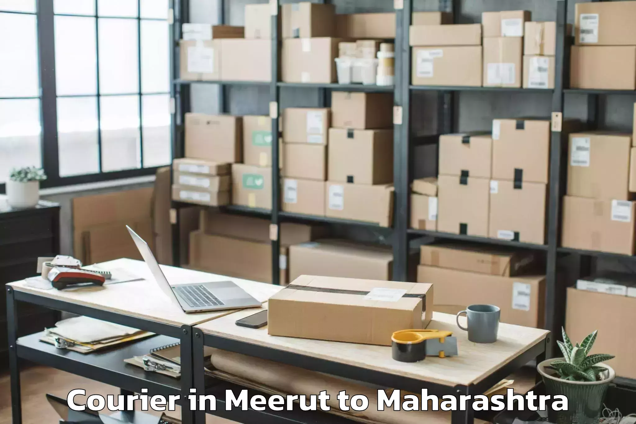 Trusted Meerut to Wadki Courier